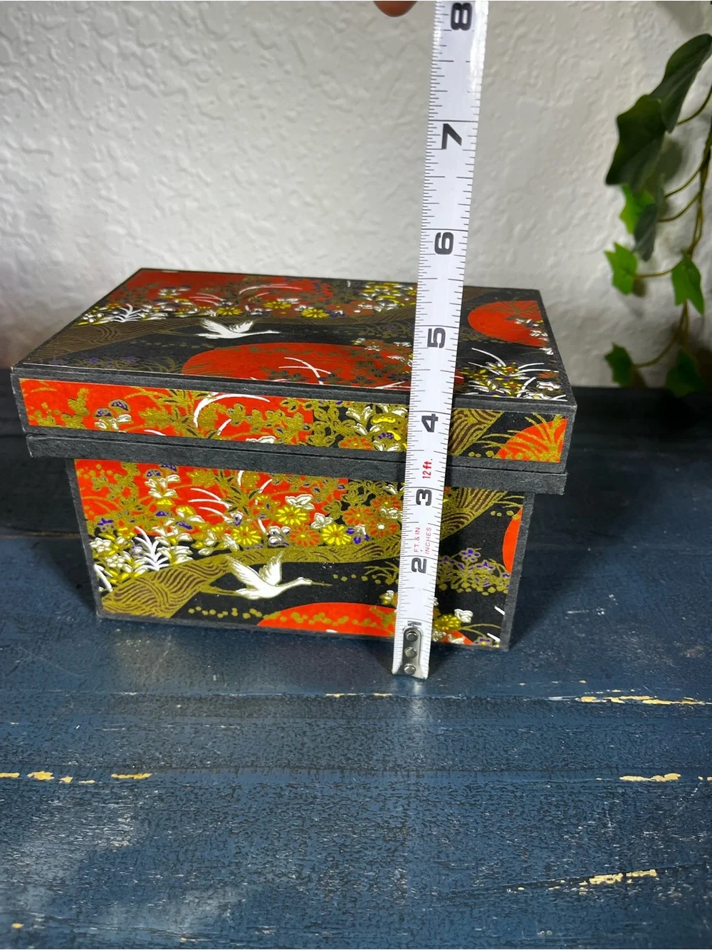 Vintage Jan McGregor Studios Handcrafted Washi Paper Tea Box